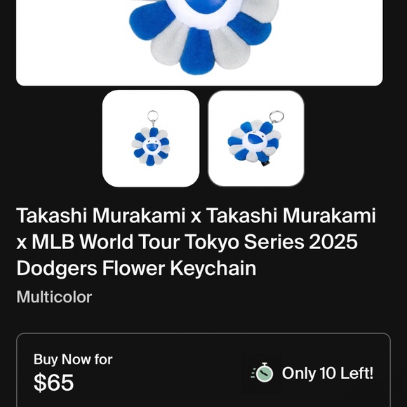 Takashi Murakami MLB Dodger Tokyo Series 2025 Keychain - Picture 3 of 3